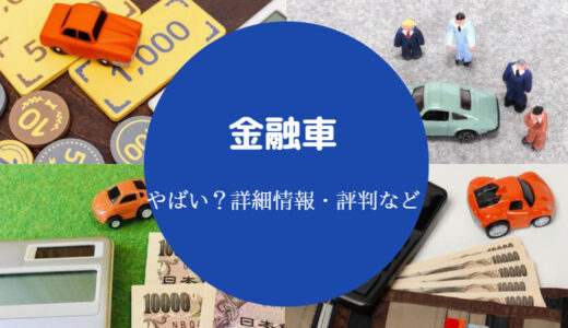 【金融車はやばい？】トラブルになった？買ってみた結果など