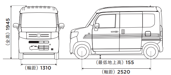 N-VANのサイズ