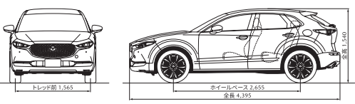 CX30のサイズ