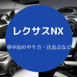 レクサスNXでの車中泊