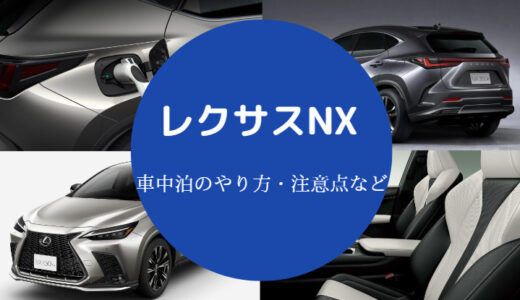 【レクサスNXの車中泊】ブログ・キャンプ・欠点・メリットなど