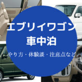 エブリイワゴンでの車中泊