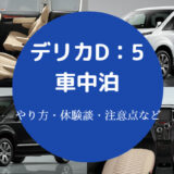 デリカD5での車中泊