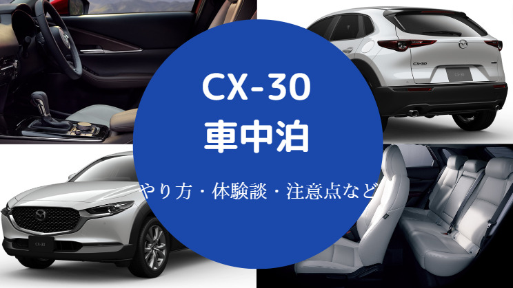 CX-30での車中泊
