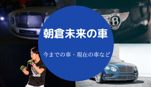 【朝倉未来の車】ナンバーは？ベンツ？ランボルギーニ？愛車について