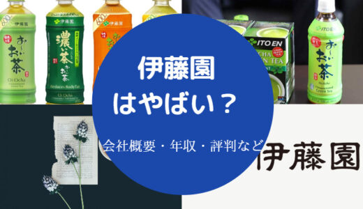 【伊藤園はやばい？】離職率は？営業きつい？パワハラ？激務？など