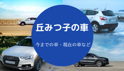 【丘みつ子の車】若い頃は？現在は？昔は？コルベット？など