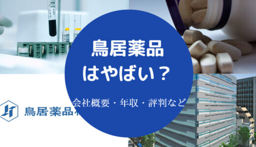 【鳥居薬品はやばい？】潰れる？将来性・年収・就職難易度・評判など