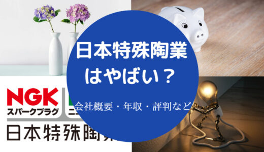 【日本特殊陶業はやばい？】潰れる？将来性は？激務？噂や評判など