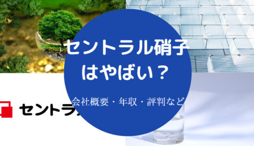 【セントラル硝子はやばい？】不祥事？パワハラ？将来性・評判など