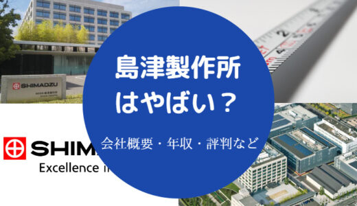 【島津製作所はやばい？】エリート？激務？離職率？ブラック？将来性