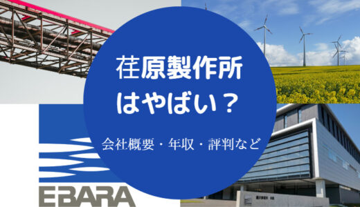 【荏原製作所はやばい？】勝ち組？いじめ？パワハラ？離職率・激務？