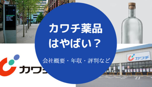 【カワチ薬品はやばい？】潰れる？辞めたい？離職率は？パワハラ？等