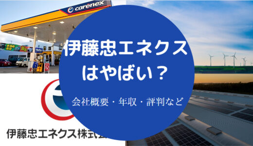 【伊藤忠エネクスは激務？】将来性は？パワハラ？採用大学・評判など