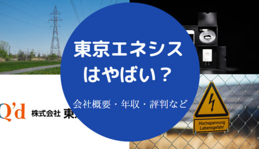 【東京エネシスの不祥事】パワハラ？評判・年収・就職難易度など