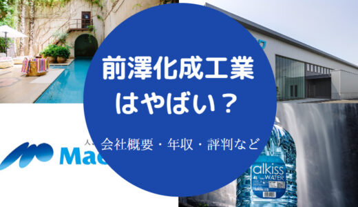 【前澤化成工業のパワハラ？】年収・評判・実態など（最新情報）