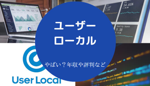 【ユーザーローカルの評判】将来性・年収・口コミ・就職難易度など