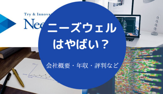 【ニーズウェルはやばい？】離職率・将来性・評判・年収が低い？など