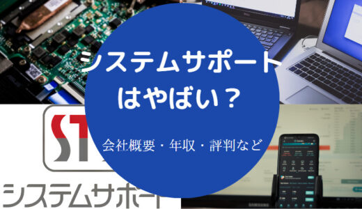 【システムサポートはやばい？】ホワイト？評判・将来性・就職難易度