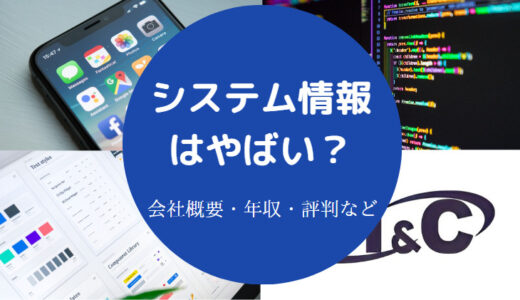 【システム情報はやばい？】就職難易度・評判・年収・離職率など