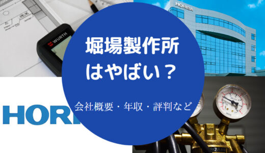 【堀場製作所はやばい？】年収が低い理由・離職率・将来性・年収など