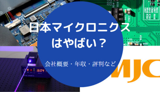 【日本マイクロニクスの将来性】評判・リストラ・年収・やばい？など