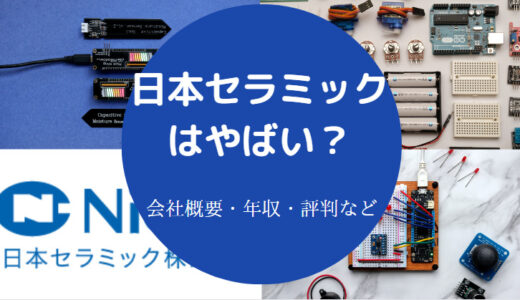 【日本セラミックの将来性】評判・年収・やばい？やめとけ？など