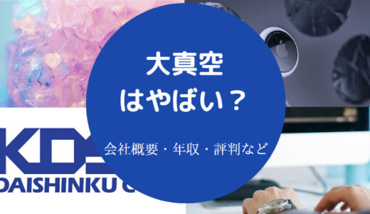 【大真空の将来性】離職率・評判・年収・ホワイト？・採用大学など