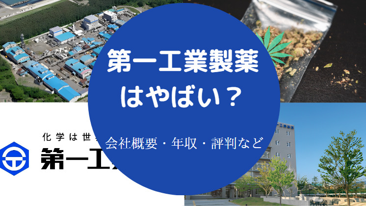 第一工業製薬はやばい？