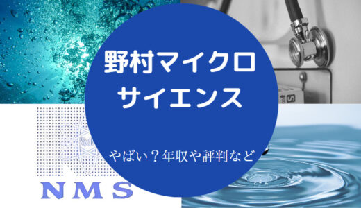 【野村マイクロ・サイエンスの将来性】ホワイト？評判・年収など