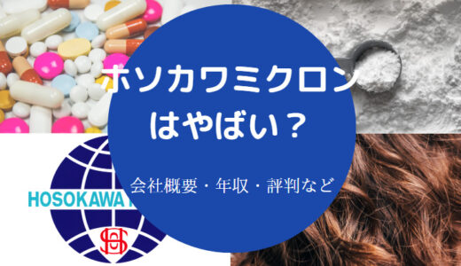 【ホソカワミクロンの就職難易度】評判は？年収低い？離職率など