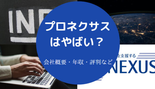 【プロネクサスの採用大学】評判・年収・ホワイト企業・やばいなど