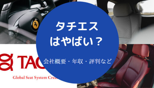 【タチエスはやばい？】潰れる？経営状態・リストラ・評判・年収など