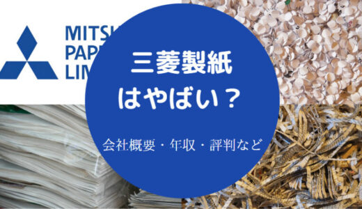 【三菱製紙はやばい？】就職難易度・年収・パワハラ・採用大学など