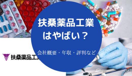 【扶桑薬品工業はやばい？】将来性・リストラ・評判・就職難易度など