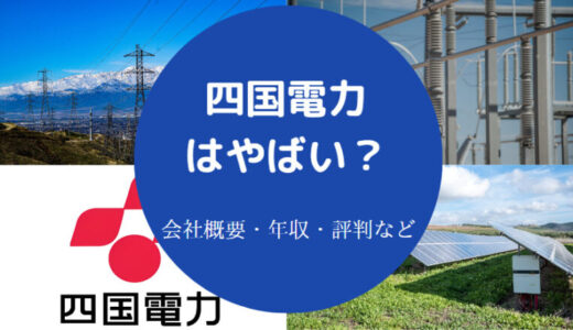 【四国電力はやばい？】就職したら勝ち組？年収・将来性・エリート等