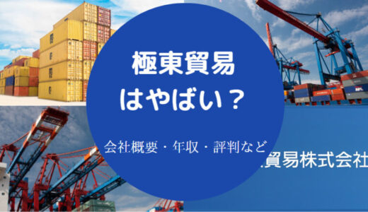 【極東貿易の年収】採用大学・就職難易度・評判・強み・将来性など