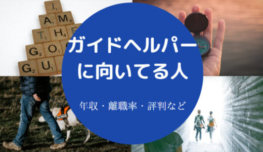 【ガイドヘルパーはしんどい？】給料・やめとけ？転職・なるには？等