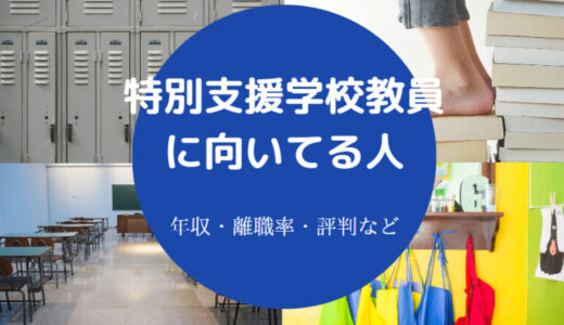 【特別支援学校教員に向いてる人】離職率は？辛い？本音・やめたい？