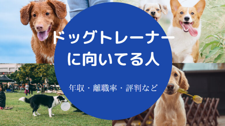 ドッグトレーナーに向いてる人