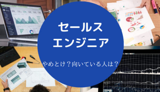 【セールスエンジニアはやめとけ？】きつい？転職？将来性・年収など