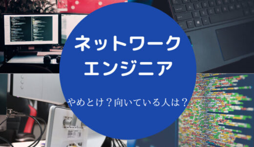 【ネットワークエンジニアはやめとけ？】年収・転職・やばい？等