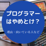 プログラマーはやめとけ?