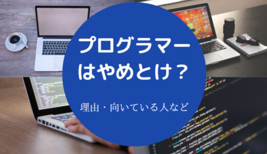 【プログラマーは多すぎ？】やめとけ？後悔する？年収・有名人など