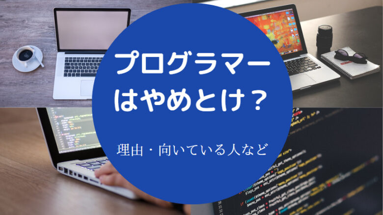 プログラマーはやめとけ？