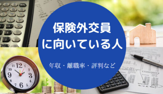 【保険外交員は生活できない？】大変？なくなる？向いている人など