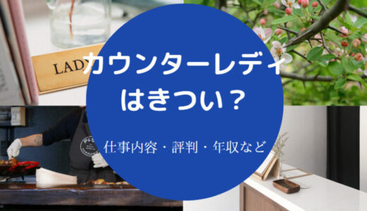 【カウンターレディは危ない？】きつい？見た目・服装・仕事内容など