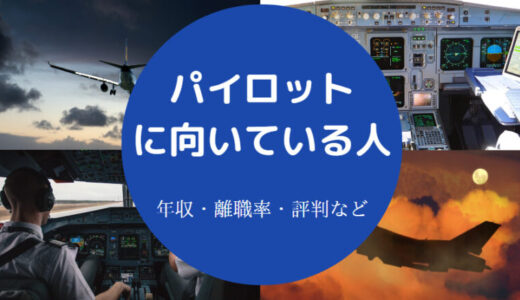 【パイロットの年収】性格悪い？どんな人が多い？向いている人など